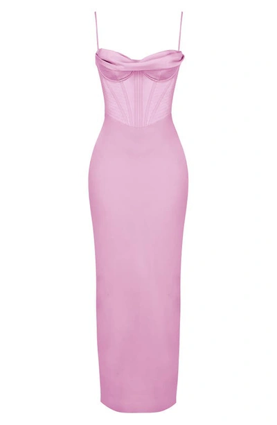 House Of Cb Charmaine Corset Dress In Pink