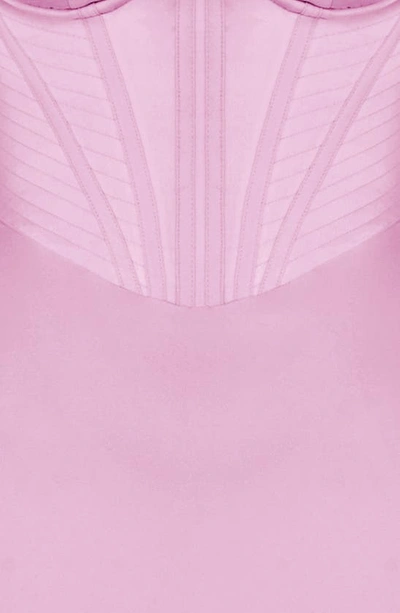 House Of Cb Charmaine Corset Dress In Pink