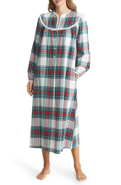 Lanz Of Salzburg Ballet Nightgown In Multi Plaid