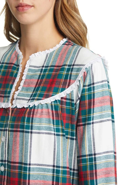 Lanz Of Salzburg Ballet Nightgown In Multi Plaid