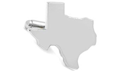 Cufflinks, Inc Texas Cufflinks In Silver