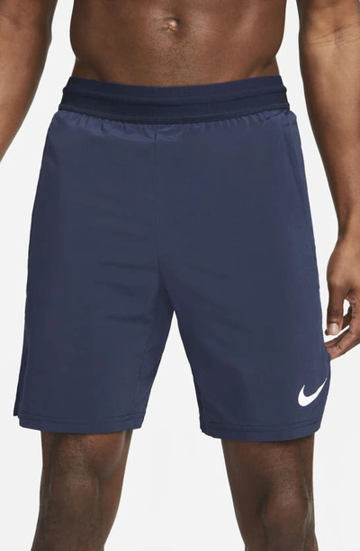 Shop Nike Dri-fit Pro Flex Vent Max Training Shorts In Obsidian/ White