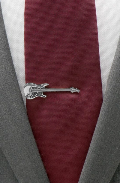 Shop Ox & Bull Trading Co. Ox And Bull Trading Co. Guitar Tie Clip In Silver