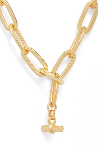 Shop Karine Sultan Long Link Necklace In Gold