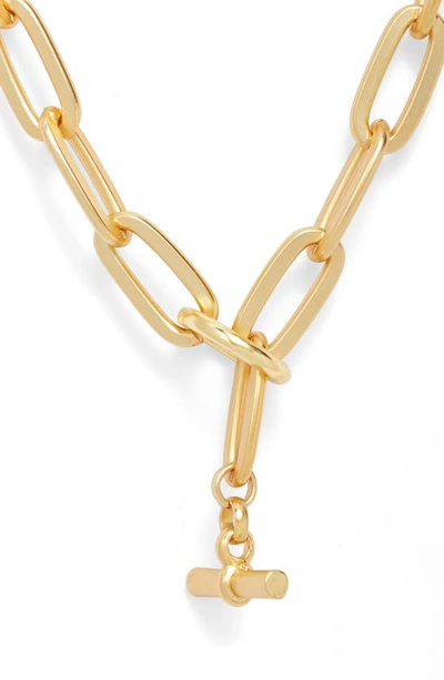 Karine Sultan Long Link Necklace In Gold