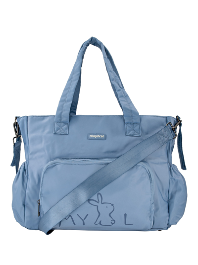 Shop Mayoral Kids Blue Diaper Bag For Girls