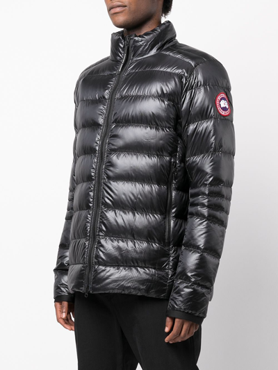 Shop Canada Goose - Crofton High-neck Puffer Jacket In Carbon