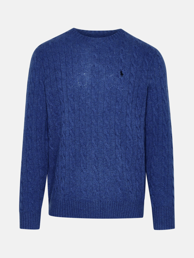 Shop Polo Ralph Lauren Light Blue Blend Sweater
