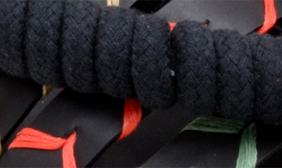 Shop Farm Rio Rope Tie Flatform Sandal In Black