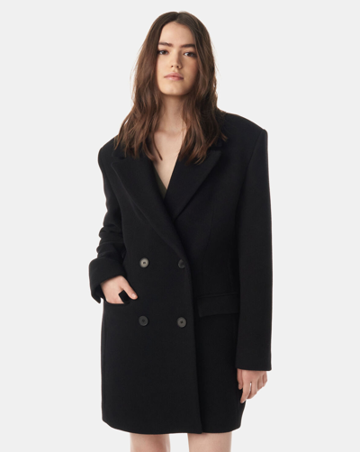 Shop Iro Ignace Coat With Classic Collar In Black