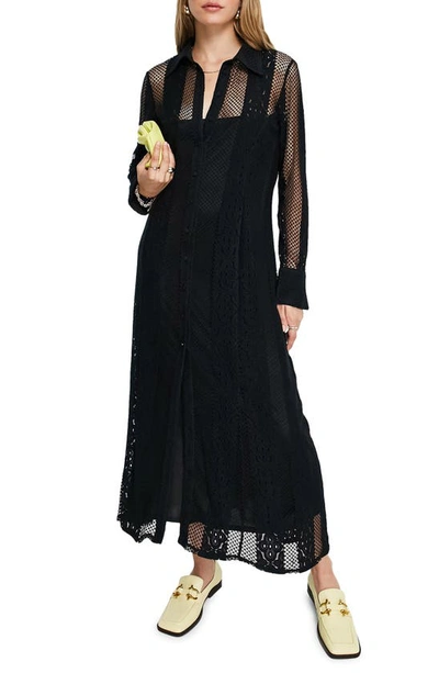 Topshop black outlet maxi dress