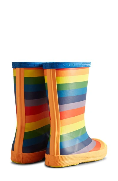 Hunter Unisex Original First Classic Mini Rainbow Boots - Toddler, Little Kid In Multicoloured