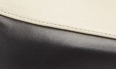 Aeyde Martha Two-tone Leather Loafers In Black/ Creamy