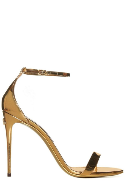 Shop Dolce & Gabbana Mirrored In Gold