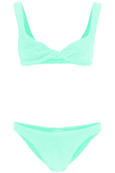 Shop Hunza G Juno Bikini Set In Green