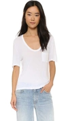 Alexander Wang T Classic Cropped Tee In White