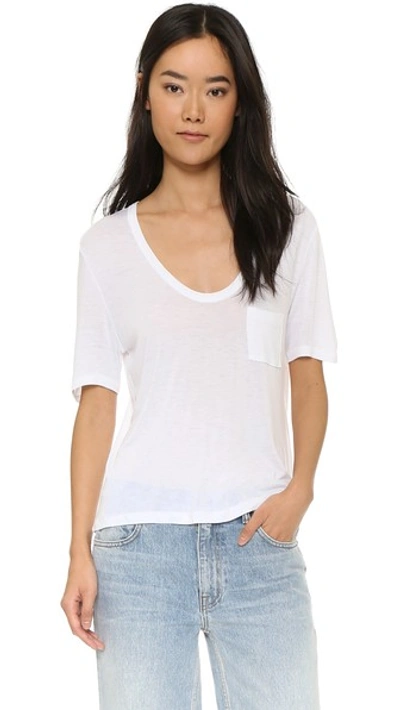 Alexander Wang T Classic Cropped Tee In White