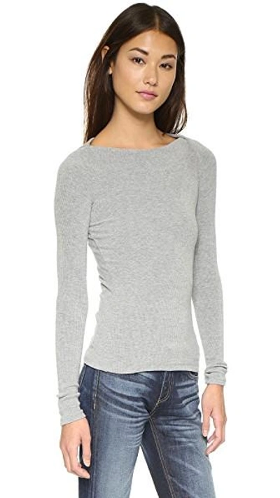 Shop Getting Back To Square One St. Germain Top In Light Grey