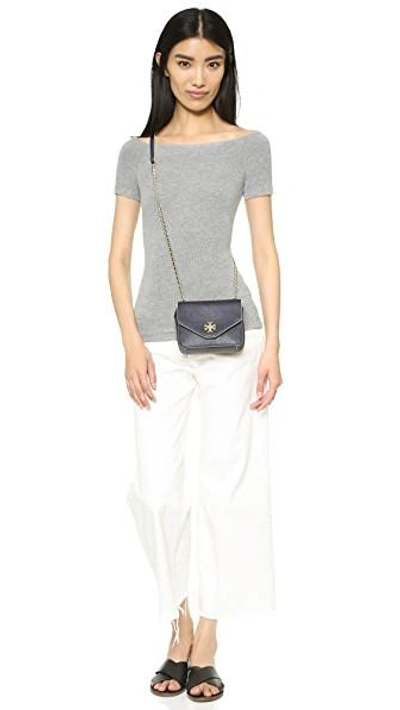Shop Getting Back To Square One Off Shoulder Tee In Heather Grey