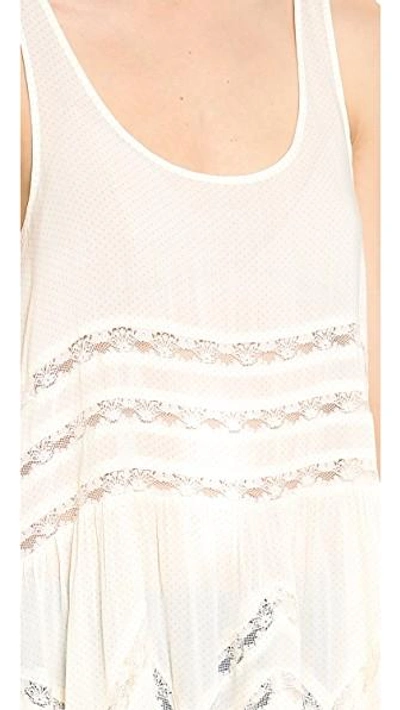 Shop Free People Voile & Lace Trapeze Tank In Tea
