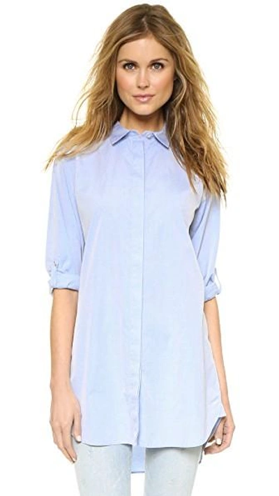 Shop M.i.h. Jeans The Oversized Shirt In Blue