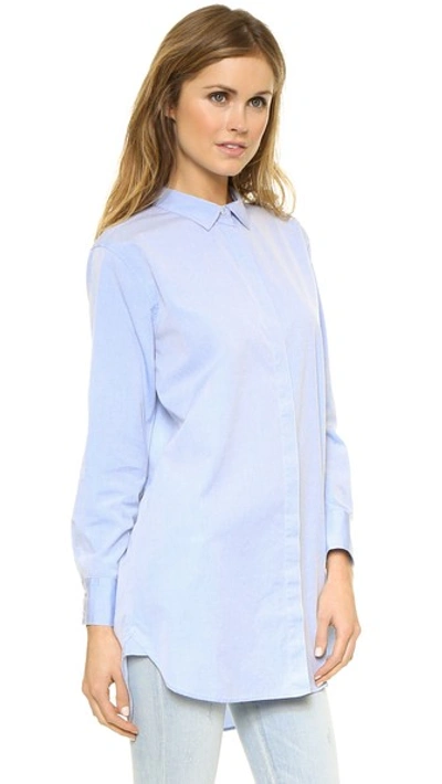 M.i.h. Jeans Oversized Cotton Shirt In Blue