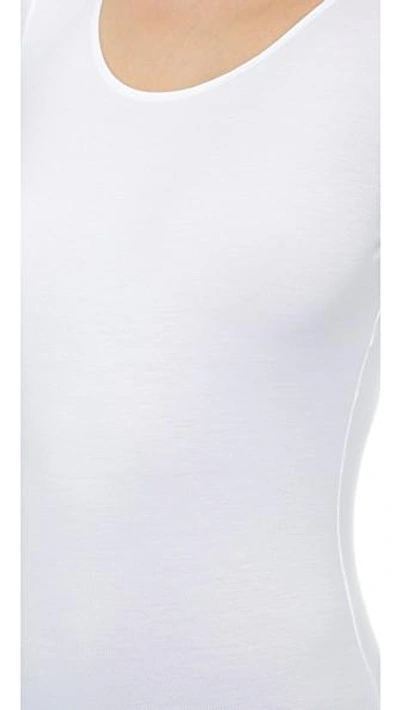 Shop Wolford Pure Bodysuit In White