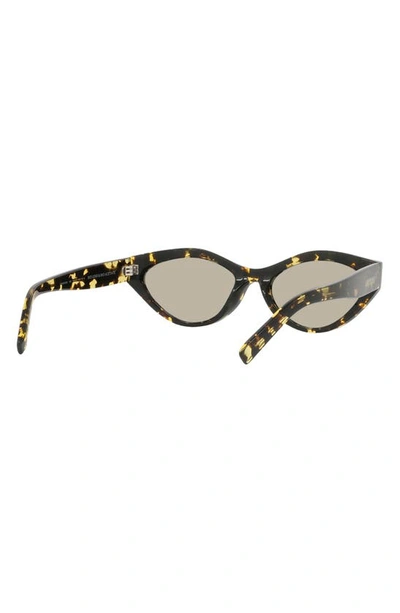 Shop Givenchy Day 56mm Mirrored Cat Eye Sunglasses In Havana / Smoke Mirror