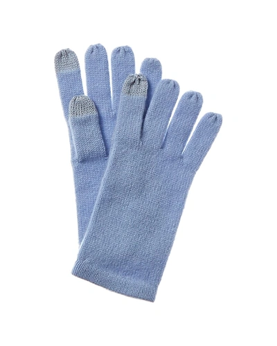 Shop Phenix Cashmere Tech Gloves In Blue