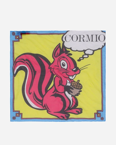 Shop Cormio Squirrel Foulard In Yellow