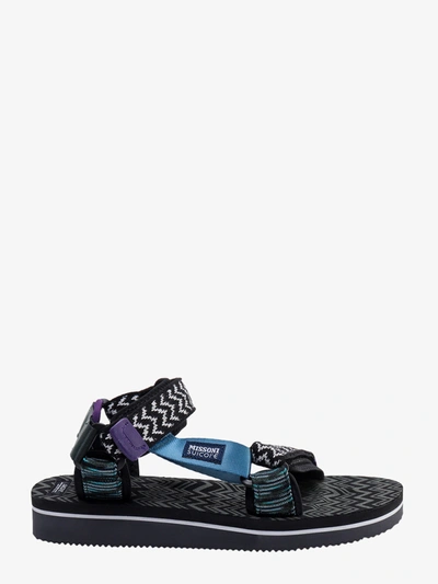 Shop Suicoke X Missoni Sandals In Black