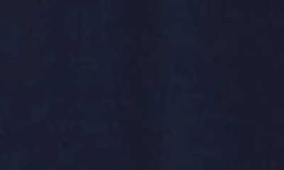 Love By Design Celia Illusion Mesh Ruched Midi Dress In Navy Blazer