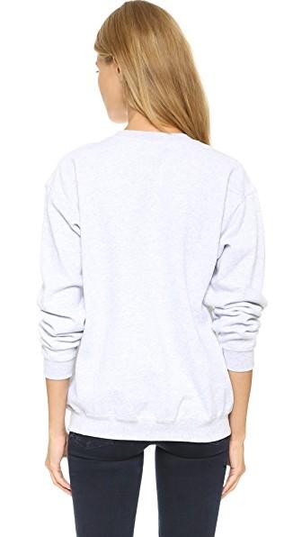 Michaela Buerger I Love Paris Sweatshirt In Light Grey | ModeSens
