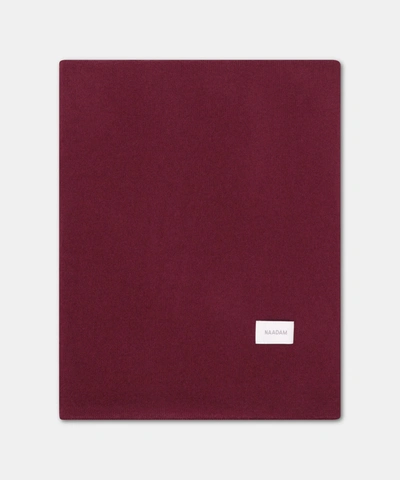 Naadam Knit Throw In Merlot