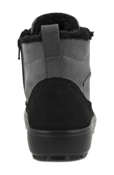 Shop Ecco Soft 7 Tred Winter Boot In Black/ Titanium