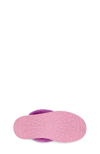 Shop Ugg Kids' Funkette Genuine Shearling Slipper In Purple Ruby
