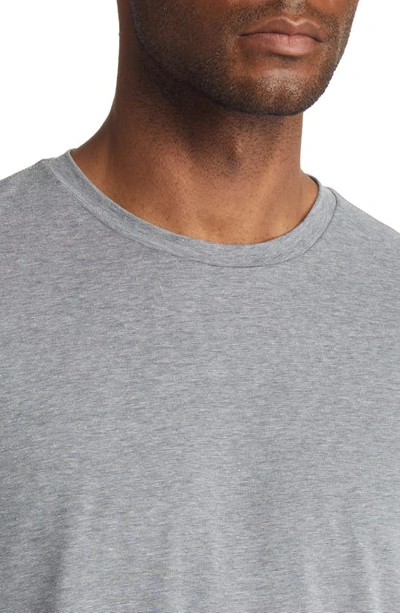 Travismathew The Crew Long Sleeve T-shirt In Heather Magnet