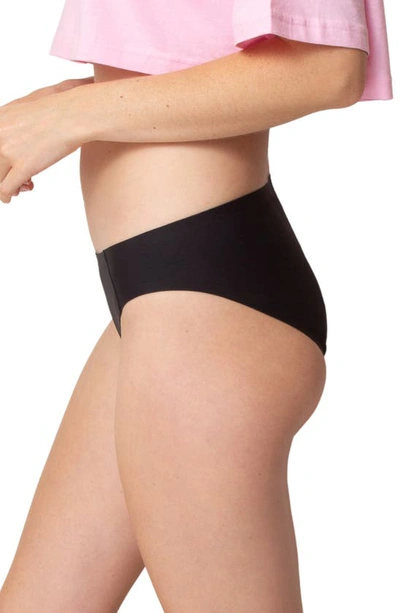 Shop Proof Teen Period & Leak Resistant Everyday Superlight Absorbency Bikini Panties In Black