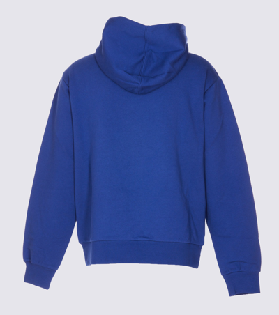 Shop Marni Blue Cotton Sweatshirt In Ocean