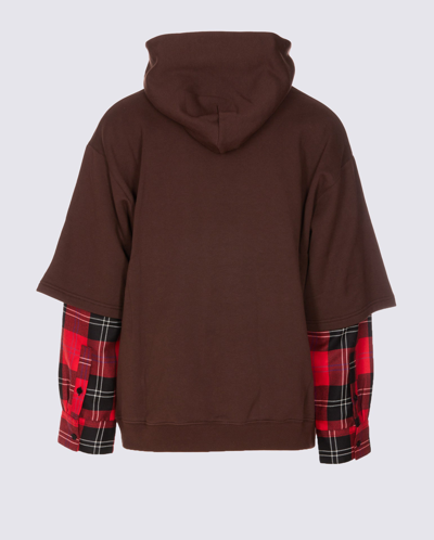 Shop Marni Brown Cotton Sweatshirt