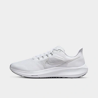 Shop Nike Men's Pegasus 39 Running Shoes In White/particle Grey/smoke Grey/grey Fog