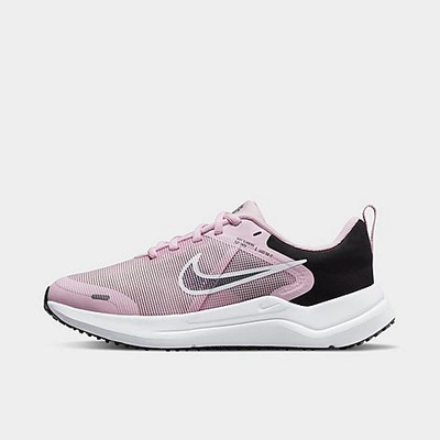 Shop Nike Big Kids' Downshifter 12 Training Shoes In Pink Foam/black/flat Pewter