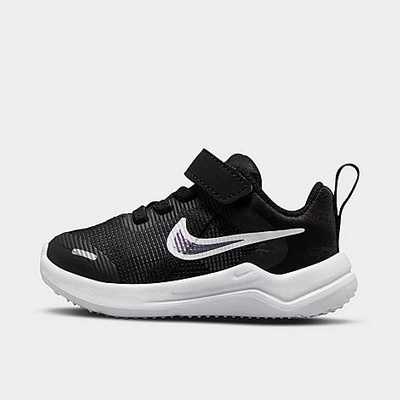 Shop Nike Kids' Toddler Downshifter 12 Next Nature Stretch Lace Casual Shoes In Black/dark Smoke Grey