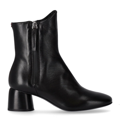 Shop Halmanera Caren Black Heeled Ankle Boot