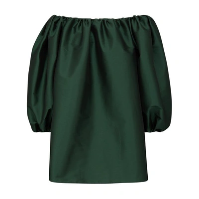 Shop Bernadette Short Dress Bobby In Dark Green