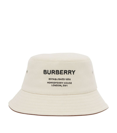 Shop Burberry Horseferry Print Bucket Hat In Neutrals