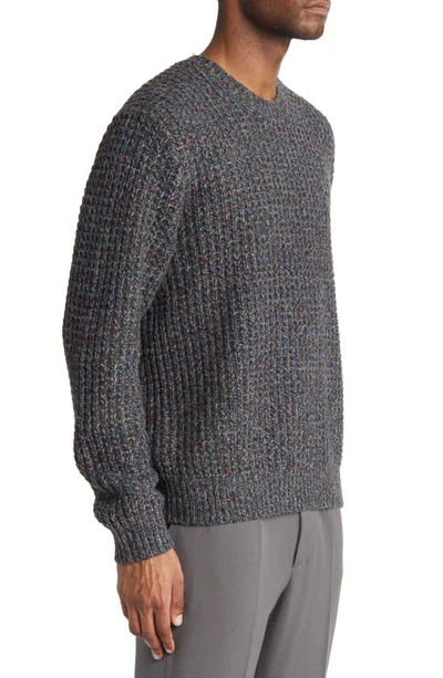 Shop Vince Marled Crewneck Sweater In H Charcoal Marl