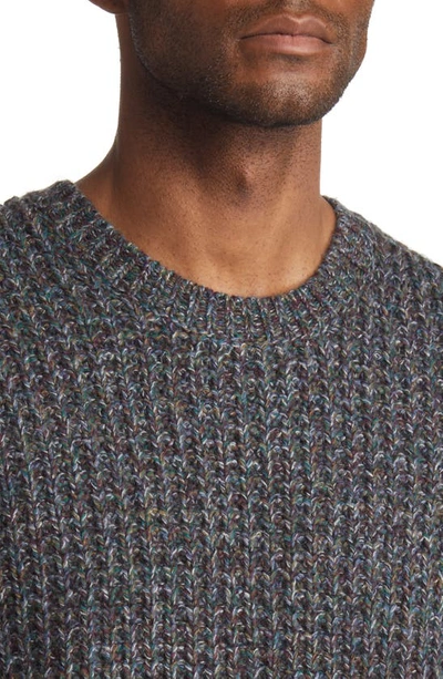 Shop Vince Marled Crewneck Sweater In H Charcoal Marl