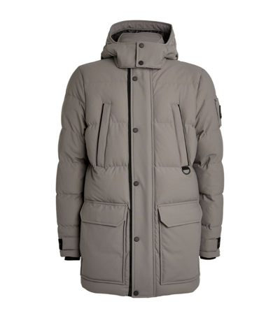 Shop Moose Knuckles Valleyfield Puffer Jacket In Grey