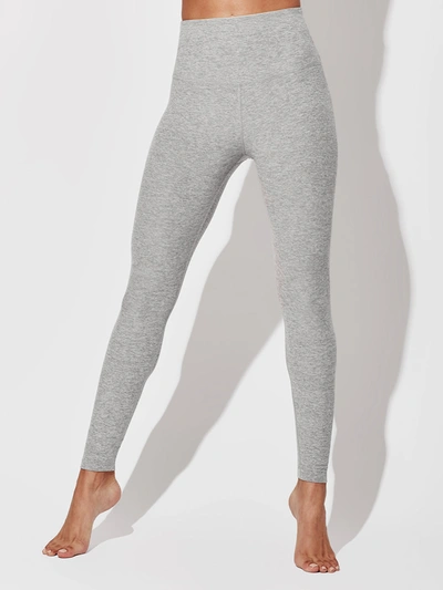 Shop Beyond Yoga Spacedye Caught In The Midi High Waisted Legging In Silver Mist